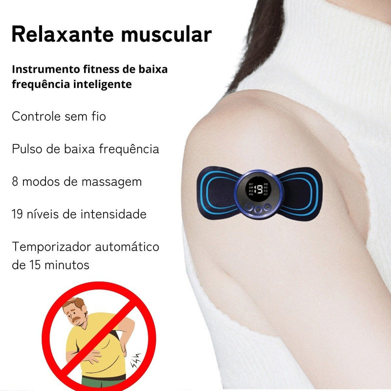 Massageador Recarregável Portátil Dor Pescoço Pernas Coluna
