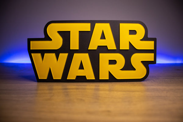 Placa Logo 3D - Star Wars