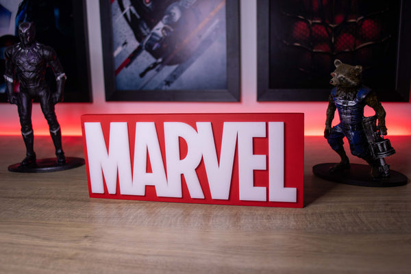 Placa Logo 3D - Marvel