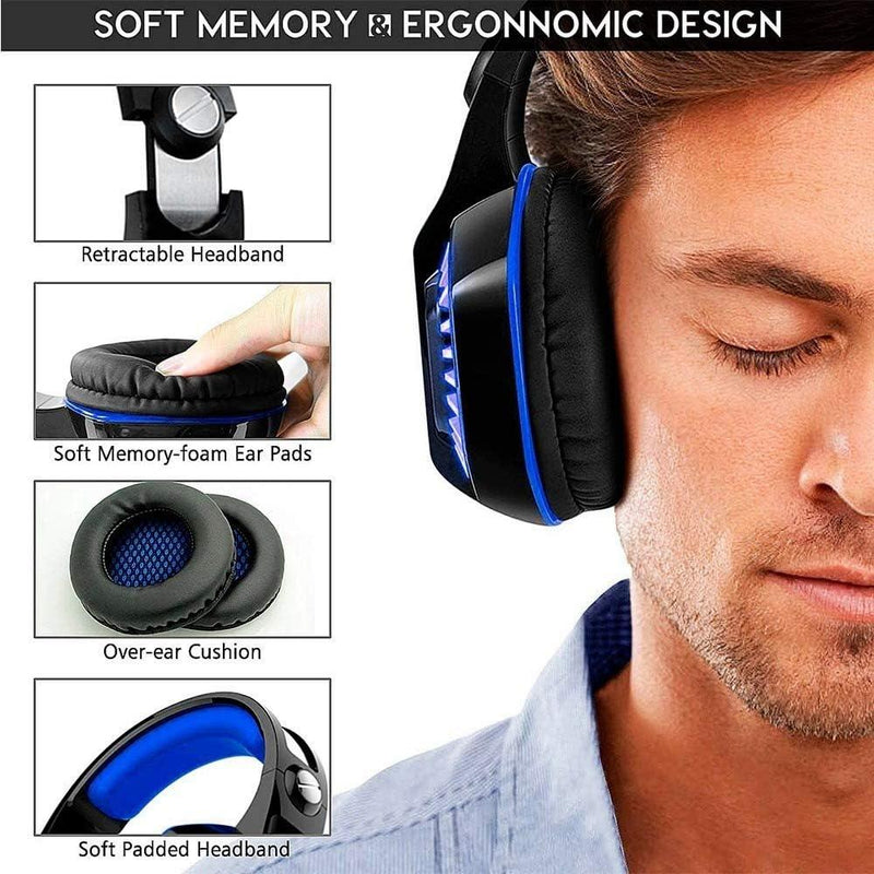 Fone De Ouvido Gamer Headset Com Led Microfone