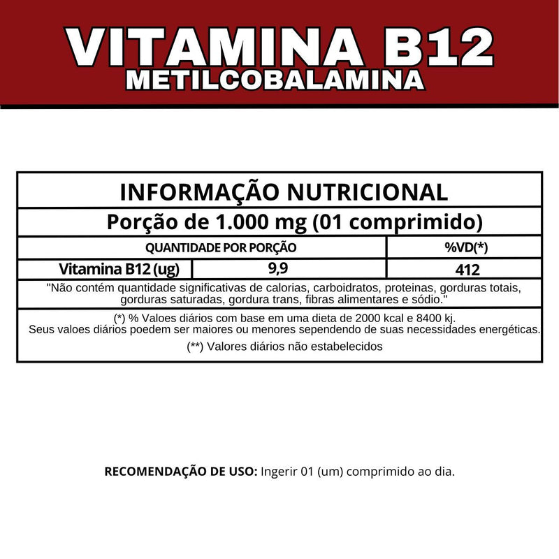 VITAMINA B12 + B9 60 COMP