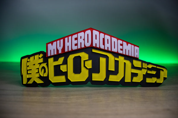 Placa Logo 3D - My Hero Academia