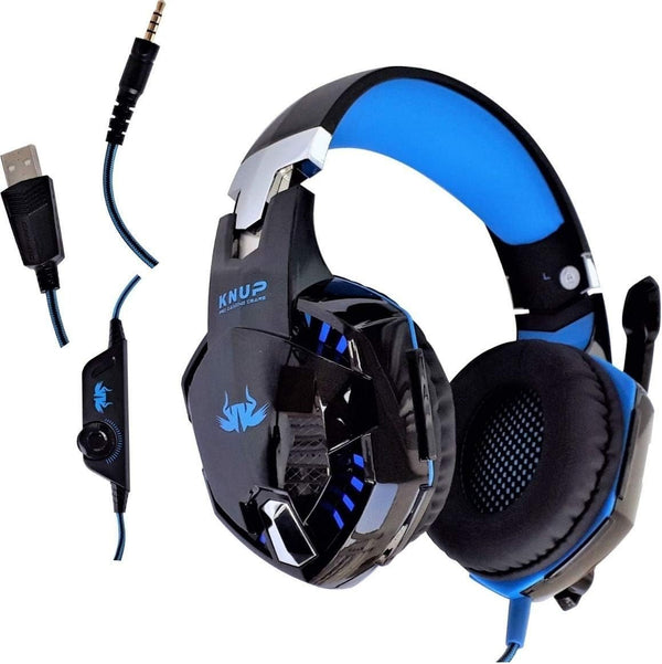 Fone De Ouvido Gamer Headset Com Led Microfone